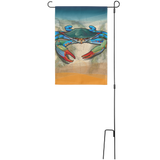 Coastal_Blue_Crab_Garden_Flag_by_Joe_Bar_Main_Stand_Mockup.png
