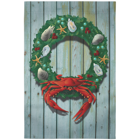 Coastal_Holiday_Crab_Wreath_Garden_Flag__Main_Mockup.png