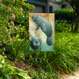 Coastal_Manatee_of_Florida_Garden_Flag_b_Lifestyle_Mockup.png