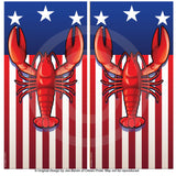 USA Lobster Cornhole Board Vinyl Skin Wraps, 24x48"