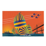 USNA Sunset Sail, Large Flag, 56 x 34.5" with 2 grommets