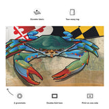 Maryland Blue Crab, Large Flag, 56 x 34.5" with 2 grommets