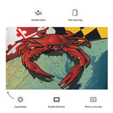 Maryland Red Crab, Large Flag, 56 x 34.5" with 2 grommets