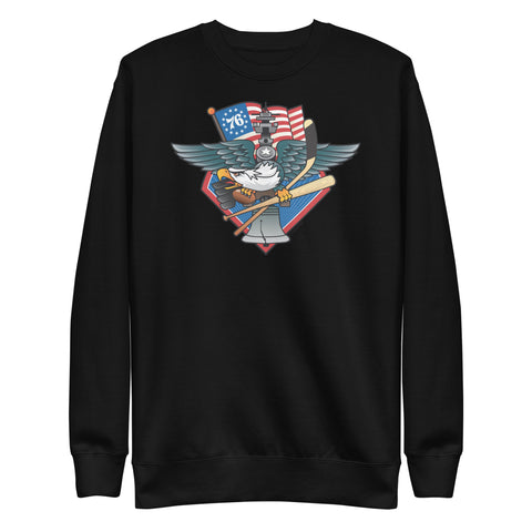 Fly, Philly, Fly! Sports Fan Crest, Unisex Premium Sweatshirt