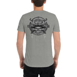 Here's Jimmy!, "Jimmy Don't Need No Cullstick" in gray on basket lid, Short sleeve t-shirt