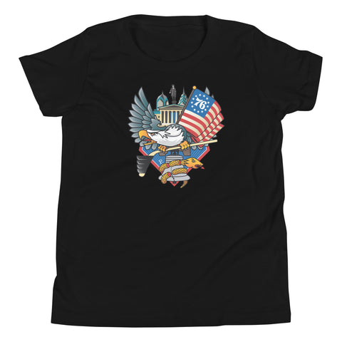 Philadelphia Fan Crest, Youth Short Sleeve T-Shirt