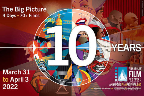 10 Years Annapolis Film Festival Poster - Art Print