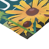Close Up of Maryland Blue Crab with Black-Eyed Susan Flowers Design, Personalized Garden Flags