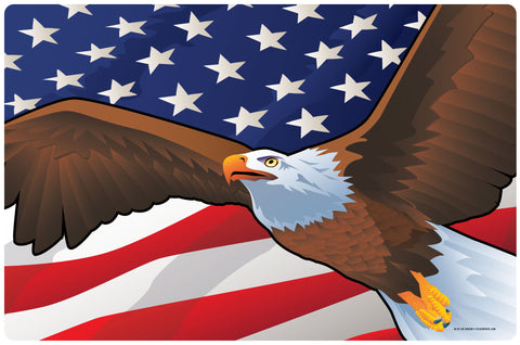USA Bald Eagle, Doormat, 26x18"