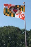 Fan photo of Maryland Irish Claddagh Large House Flag by Joe Barsin