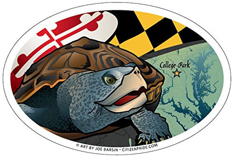 Maryland Terrapin Oval Magnet, 6x4