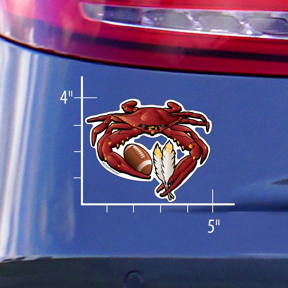 Citizen Crab Redskin,Washington Redskins football Square Sticker