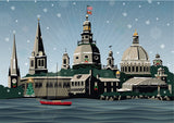 Snowy Annapolis Holiday Card Pack of 10, Art by Joe Barsin