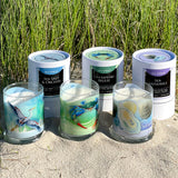 Coastal themes - Luxury Soy Candles, Hand Poured/Hand Labeled, Housed in Decorative Gift Packaging.