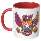 Arizona Fan Crest, 11oz Accent Mug