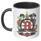 Boston Fan Crest, 11oz Accent Mug