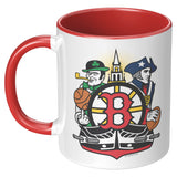 Boston Fan Crest, 11oz Accent Mug