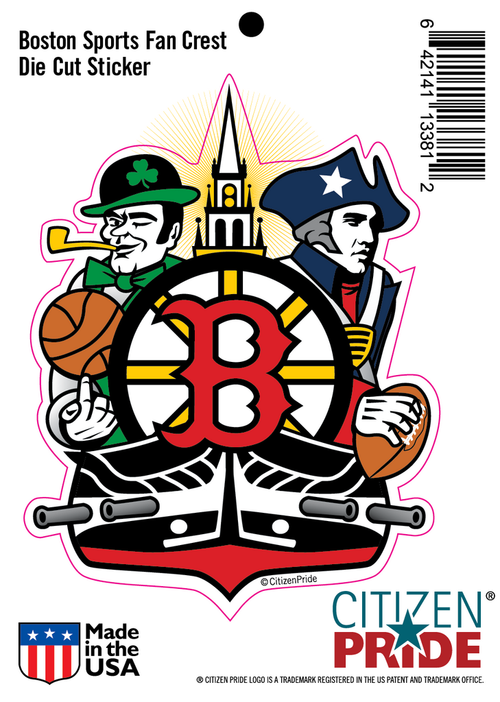 Boston Irish Sport Teams Patriots Celtics Red Sox Bruins Vinyl Sticker Decal