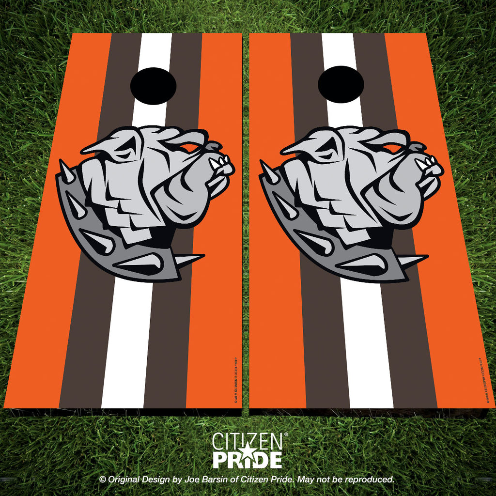 Cleveland Browns Dawg Sports Crest Cornhole Board Vinyl Skin Wraps, 24x48