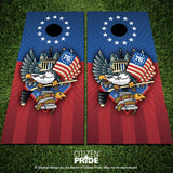 Philadelphia Fan Crest Cornhole Board Vinyl Skin Wraps, 24x48"