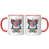 Chicago Sports Fan Crest, 11oz Accent Mug