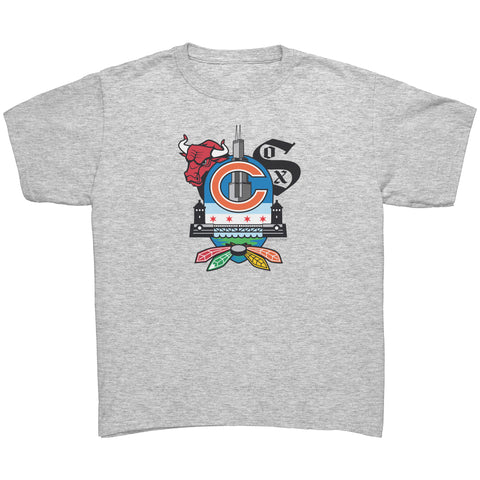 Chicago Sports Fan Crest II, Youth Shirt