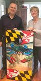 Maryland Blue Crab Cornhole Boards, 24x48", Direct to Wood Printing