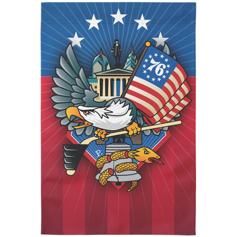 Philadelphia Fan Crest, Garden Flag, 12.5x18