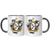 Pittsburgh-Three Rivers Roar Fan Crest, 11oz Accent Mug