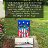 USA Blue Crab Garden Flag - Fan pic and quote