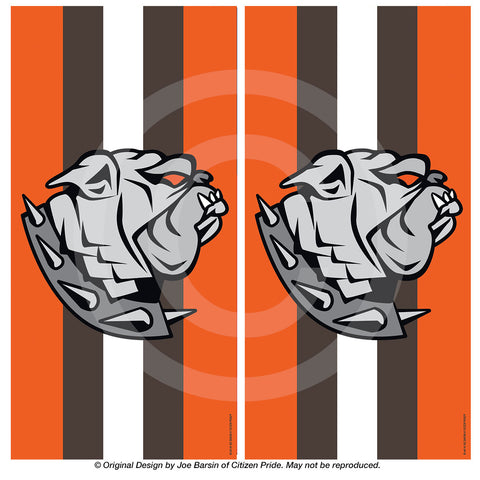 Cleveland Browns Dawg Sports Crest Cornhole Board Vinyl Skin Wraps, 24x48"