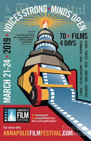 Annapolis Film Festival 2019 Poster - Art Print