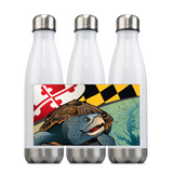 Maryland Terrapin, Steel Slim Neck Bottle 18oz