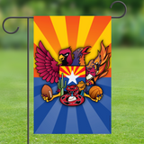 Arizona Sports Fan Crest by Joe Barsin, Garden Flag, 12x18