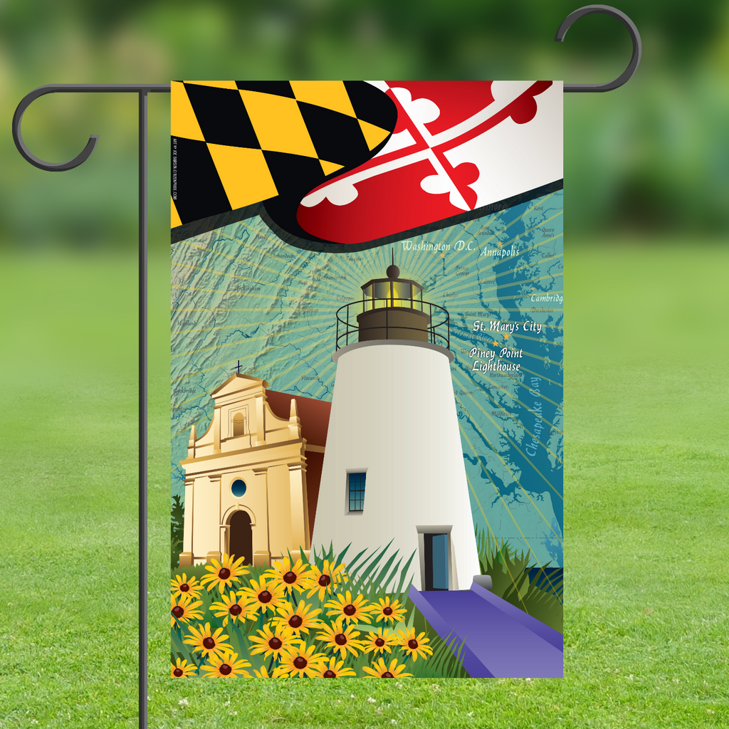 Maryland Oriole Garden Flag by Joe Barsin, 12x18
