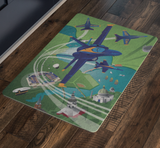 Blue Angels Over Annapolis, Mayland, Doormat, 26x18"