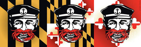 Maryland Captain ACrabs, Horizontal - Art Print