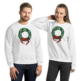 Holiday Crab Wreath, Unisex Sweatshirt