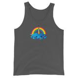 Unicorn Crab w/ Rainbow, Unisex Tank Top