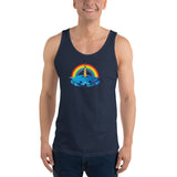 Unicorn Crab w/ Rainbow, Unisex Tank Top