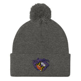 Raven Crab Football Maryland Crest, Embroidered Beanie Pom-Pom