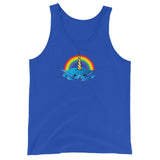 Unicorn Crab w/ Rainbow, Unisex Tank Top