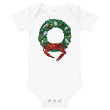 Holiday Crab Wreath, Baby Onesie