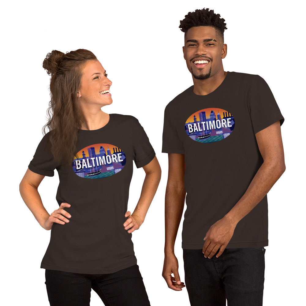 Baltimore, Md City Skyline - Baltimore Orioles Ravens Love Pride T-shi –  Ann Arbor Tees