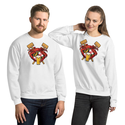 Maryland Crab Feast Crest - Unisex Sweatshirt