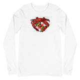Red Crab Maryland Crest, Unisex Long Sleeve Tee