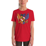 Birdland Baltimore Raven & Oriole Maryland Crest - Youth Short Sleeve T-Shirt