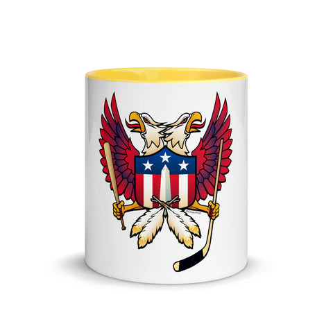 Washington DC - Double Eagle Sports Fan Crest - Mug with Color Inside