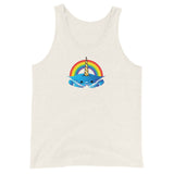 Unicorn Crab w/ Rainbow, Unisex Tank Top