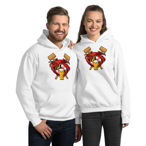 Maryland Crab Feast Crest - Unisex Hoodie
